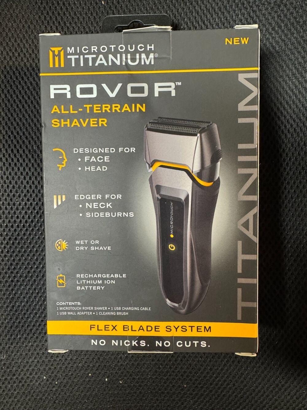 MicroTouch Titanium Rovor All-Terrain Shaver Face & Head Wet or Dry Rechargeable